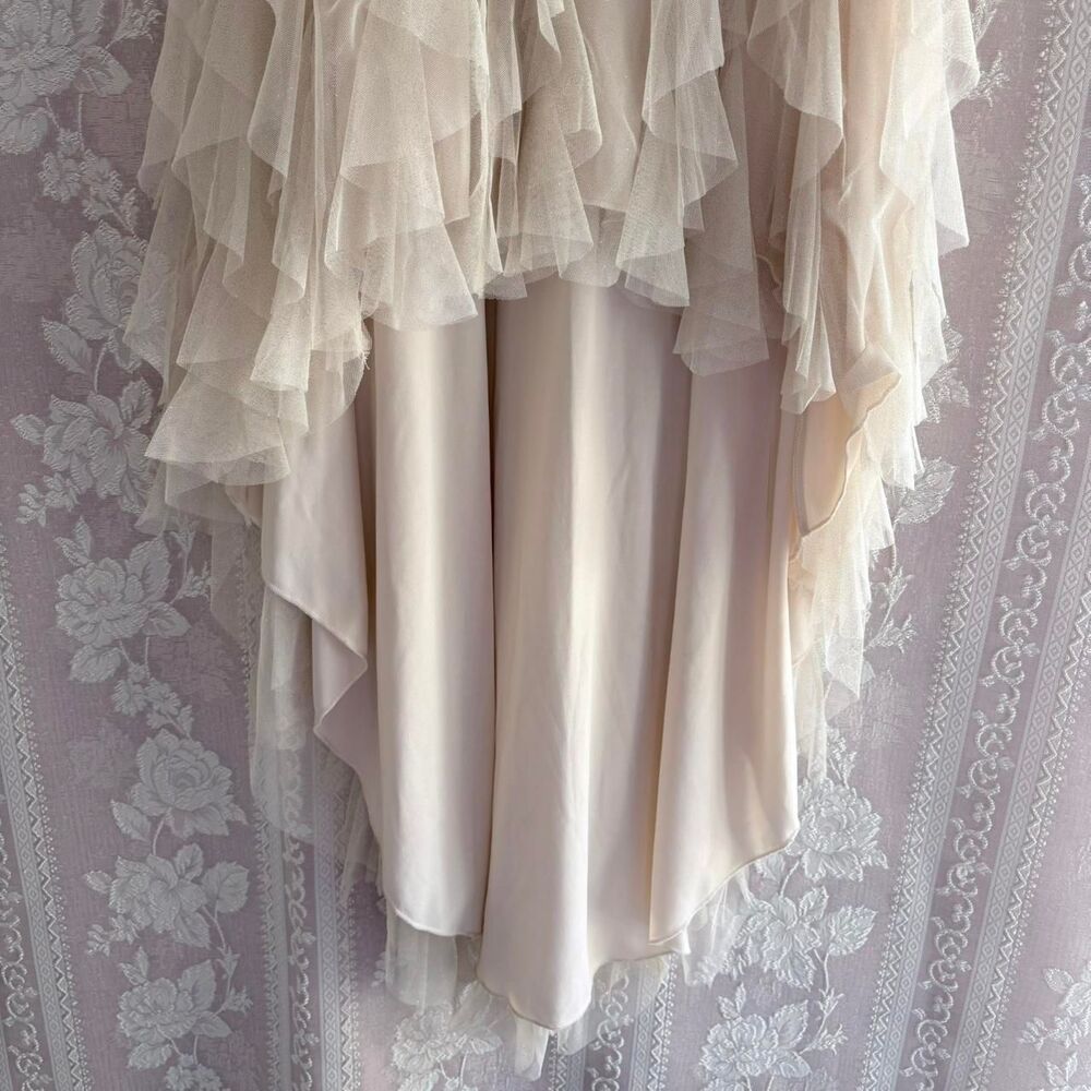 Teeze Me Women's Cream Formal Dress - Picture 4 of 7